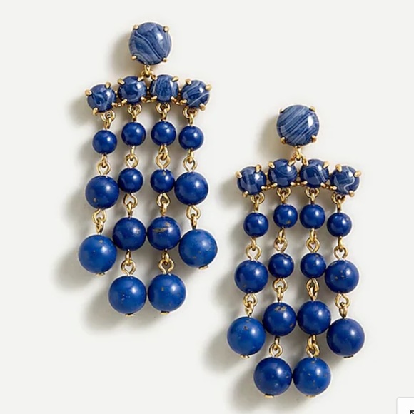 J Crew Candy Dot Chandelier Earrings, NWT